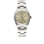 A GENTLEMAN'S STAINLESS STEEL ROLEX OYSTER PERPETUAL BRACELET WATCH CIRCA 1959, REF. 6564