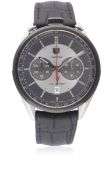 A GENTLEMAN'S STAINLESS STEEL TAG HEUER CARRERA CALIBRE 1887 AUTOMATIC BULLHEAD CHRONOGRAPH WRIST