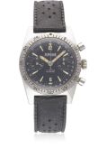 A GENTLEMAN'S STAINLESS STEEL LE CHEMINANT MASTER MARINER DIVERS CHRONOGRAPH WRIST WATCH CIRCA