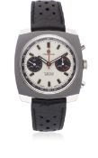 A RARE GENTLEMAN'S STAINLESS STEEL CERTINA ARGONAUT CHRONO CHRONOGRAPH WRIST WATCH CIRCA 1970,