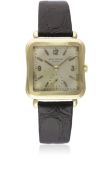 A RARE GENTLEMAN'S 18K SOLID GOLD PATEK PHILIPPE WRIST WATCH CIRCA 1950, REF. 2493 Movement: 18J,