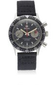 A GENTLEMAN'S STAINLESS STEEL NIVADA CHRONOMASTER AVIATOR SEA DIVER CHRONOGRAPH WRIST WATCH CIRCA