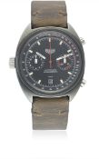 A RARE GENTLEMAN'S PVD COATED HEUER MONZA AUTOMATIC CHRONOGRAPH WRIST WATCH CIRCA 1981, REF. 150.501