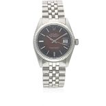 A GENTLEMAN'S STEEL & WHITE GOLD ROLEX OYSTER PERPETUAL DATEJUST BRACELET WATCH CIRCA 1970s, REF.