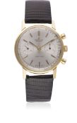 A GENTLEMAN'S 18K SOLID GOLD BREITLING TOP TIME CHRONOGRAPH WRIST WATCH CIRCA 1960s, REF. 2004