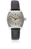 A RARE GENTLEMAN'S ROLESIUM STAINLESS STEEL ROLEX OYSTER WRIST WATCH CIRCA 1930s, REF. 1873 WITH