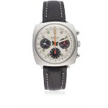 A RARE GENTLEMAN'S STAINLESS STEEL BREITLING TOP TIME CHRONOGRAPH WRIST WATCH CIRCA 1969, REF. 814