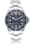 A RARE GENTLEMAN'S STAINLESS STEEL ROLEX TUDOR OYSTER PRINCE "SNOWFLAKE" SUBMARINER BRACELET WATCH