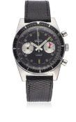 A GENTLEMAN'S STAINLESS STEEL VULCAIN DIVERS CHRONOGRAPH WRIST WATCH CIRCA 1970 Movement: 17J,