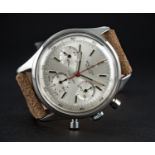 A VERY RARE GENTLEMAN'S STAINLESS STEEL BREITLING TOP TIME CHRONOGRAPH WRIST WATCH CIRCA 1964,