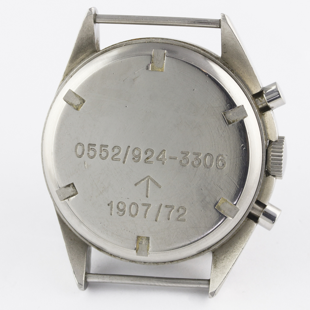 A GENTLEMAN'S STAINLESS STEEL BRITISH MILITARY HAMILTON RAF PILOTS CHRONOGRAPH WRIST WATCH DATED - Image 7 of 11