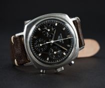 A RARE GENTLEMAN'S STAINLESS STEEL HEUER CAMARO CHRONOGRAPH WRIST WATCH CIRCA 1970, REF. 7220N