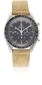 A GENTLEMAN'S STAINLESS STEEL OMEGA SPEEDMASTER PROFESSIONAL CHRONOGRAPH WRIST WATCH CIRCA 1978,