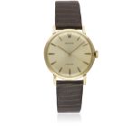 A GENTLEMAN'S 18K SOLID GOLD ROLEX PRECISION WRIST WATCH CIRCA 1960s, REF. 9708 Movement: 17J,