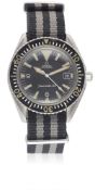 A RARE GENTLEMAN'S STAINLESS STEEL OMEGA SEAMASTER 300 "BIG TRIANGLE" AUTOMATIC WRIST WATCH CIRCA