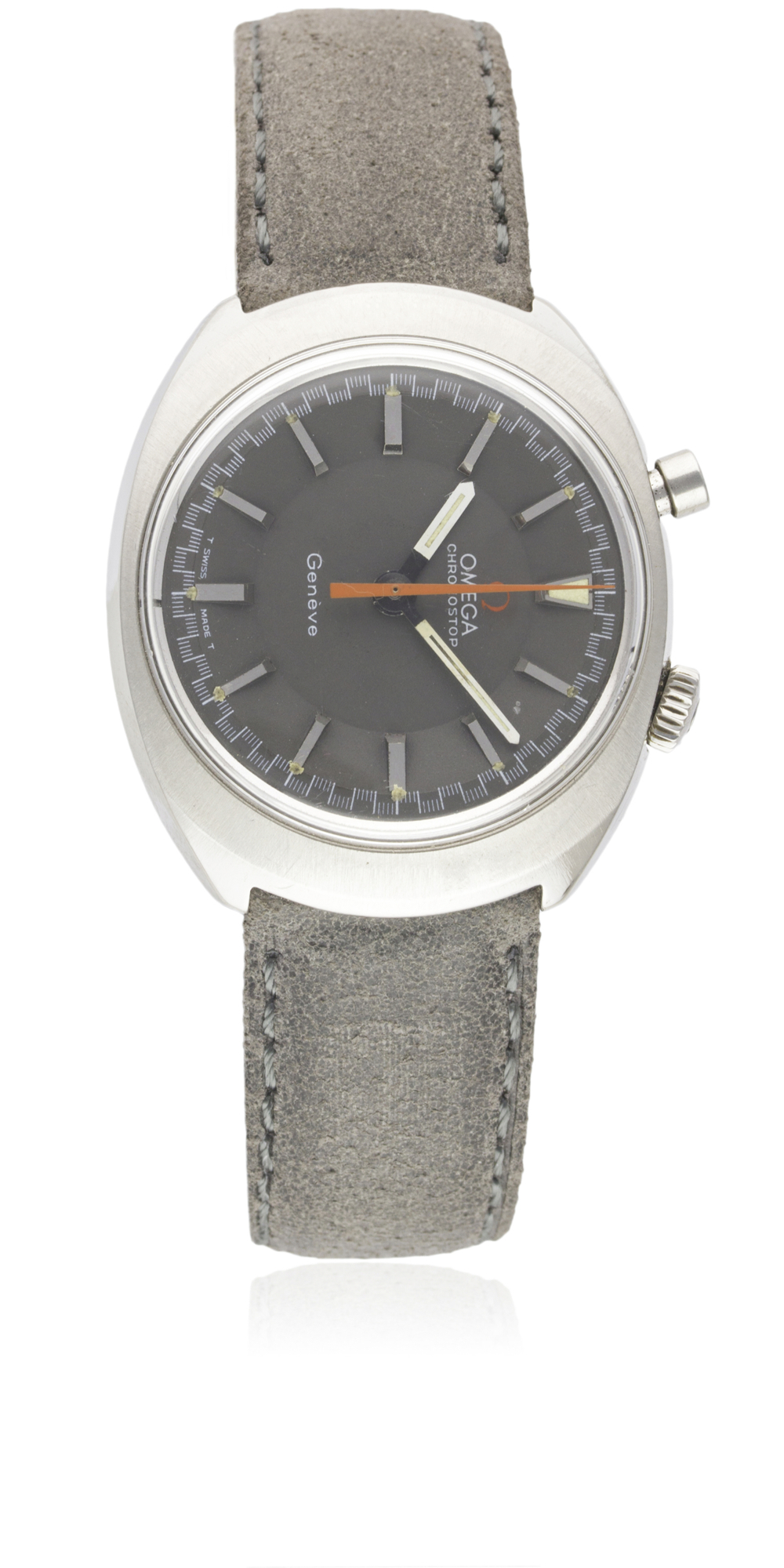 A GENTLEMAN'S STAINLESS STEEL OMEGA SEAMASTER CHRONOSTOP DRIVERS WRIST WATCH CIRCA 1967, REF. 145. - Image 2 of 2
