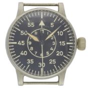 A RARE GERMAN MILITARY LUFTWAFFE B.UHR A. LANGE & SOHNE NAVIGATORS OBSERVATION WATCH DATED 1944,