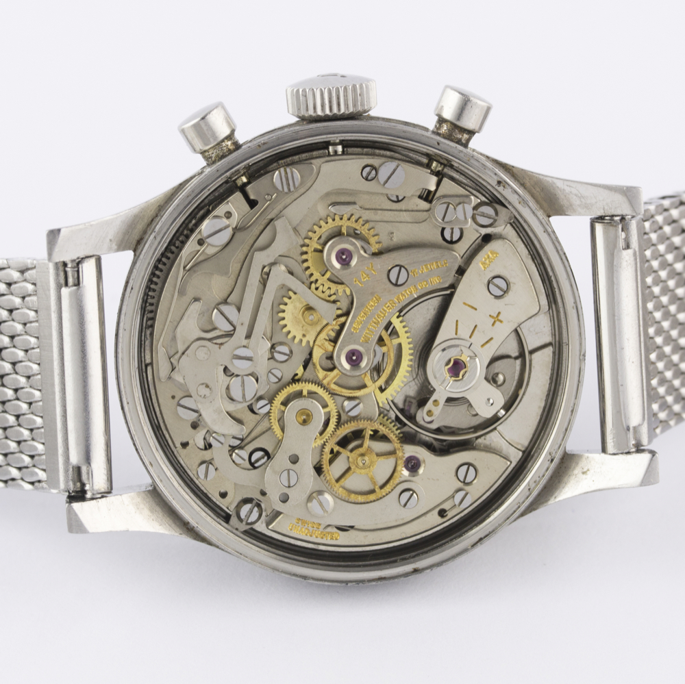 A GENTLEMAN'S STAINLESS STEEL WITTNAUER PROFESSIONAL CHRONOGRAPH BRACELET WATCH CIRCA 1960s, REF. - Image 8 of 11