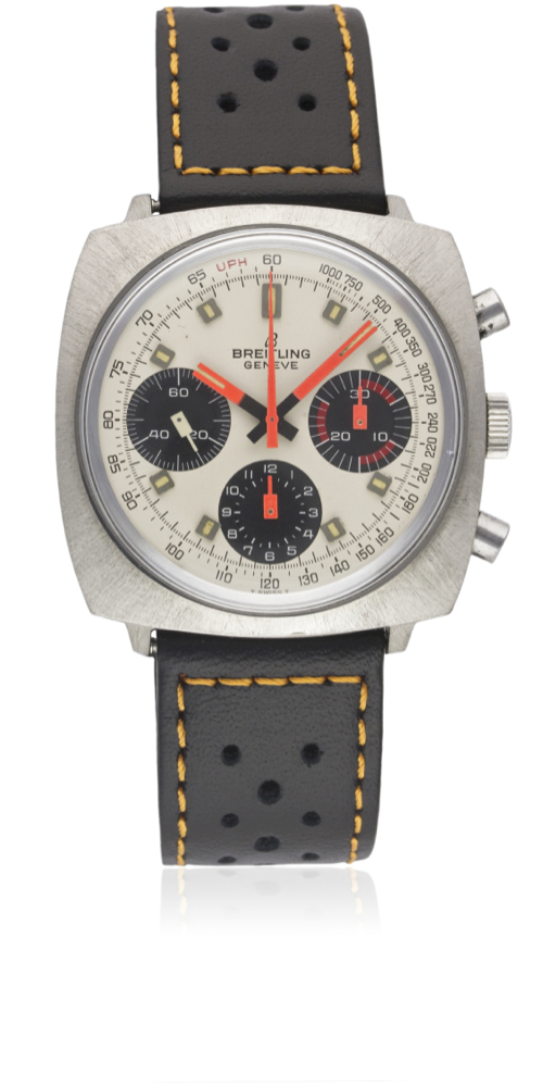 A GENTLEMAN'S STAINLESS STEEL BREITLING TOP TIME CHRONOGRAPH WRIST WATCH CIRCA 1969, REF. 814