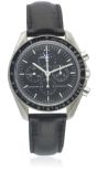 A GENTLEMAN'S STAINLESS STEEL OMEGA SPEEDMASTER PROFESSIONAL MOONPHASE CALENDAR CHRONOGRAPH WRIST