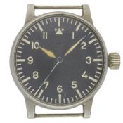 A RARE GERMAN MILITARY LUFTWAFFE B.UHR A. LANGE & SOHNE NAVIGATORS OBSERVATION WATCH CIRCA 1940,