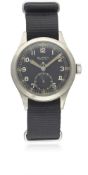 A GENTLEMAN'S BRITISH MILITARY BUREN GRAND PRIX W.W.W. WRIST WATCH CIRCA 1940s, PART OF THE "DIRTY