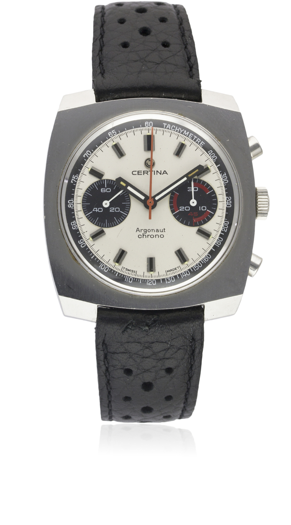 A RARE GENTLEMAN'S STAINLESS STEEL CERTINA ARGONAUT CHRONO CHRONOGRAPH WRIST WATCH CIRCA 1970, - Image 2 of 11