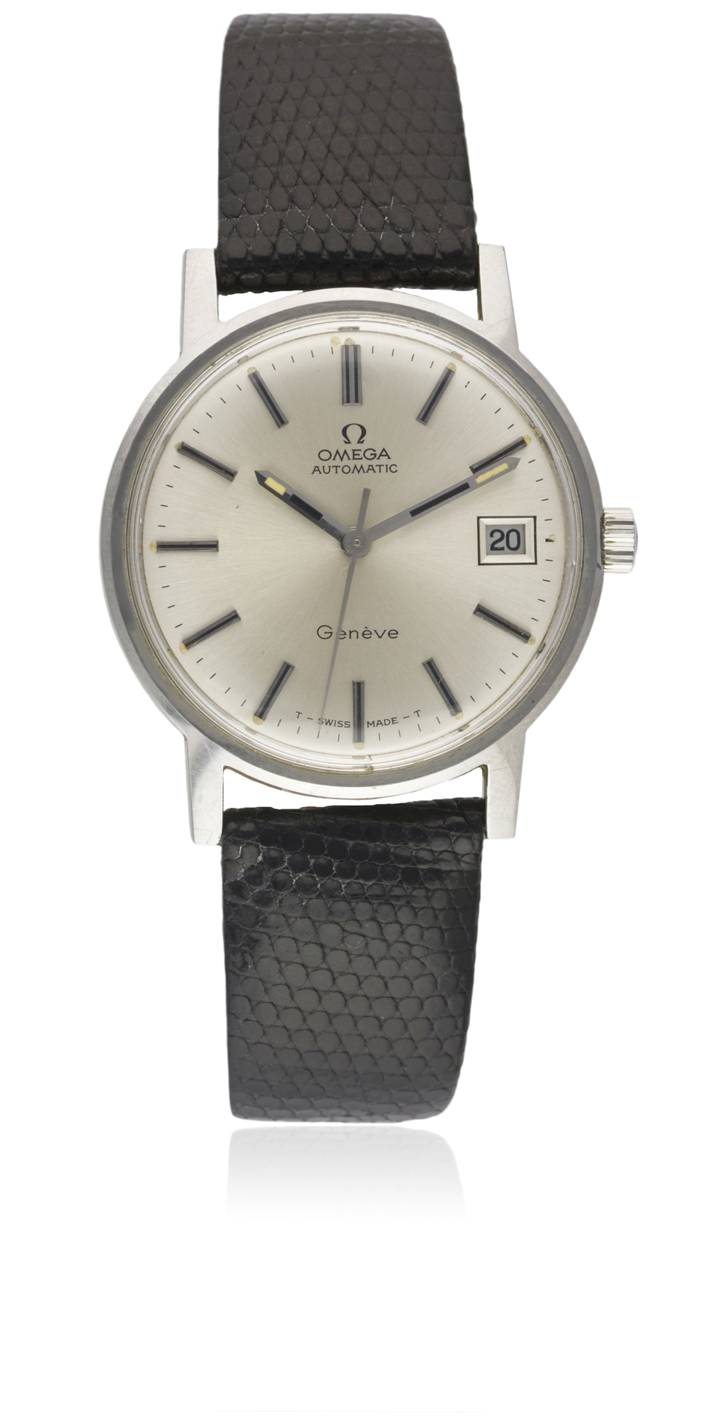 A GENTLEMAN'S STAINLESS STEEL OMEGA GENEVE AUTOMATIC WRIST WATCH CIRCA 1971, REF. 166.070 WITH OMEGA - Image 2 of 2