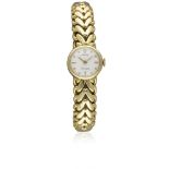 A LADIES 18K SOLID GOLD ROLEX PRECISION BRACELET WATCH CIRCA 1950s, REF. 690 Movement: 17J, manual