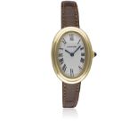 A LADIES 18K SOLID GOLD CARTIER PARIS BAIGNOIRE WRIST WATCH CIRCA 1980s Movement: 17J, manual