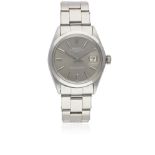 A GENTLEMAN'S STAINLESS STEEL ROLEX OYSTER PERPETUAL DATE BRACELET WATCH CIRCA 1969, REF. 1500