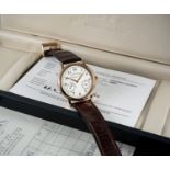 A FINE GENTLEMAN'S 18K ROSE GOLD A. LANGE & SOHNE 1815 UP & DOWN WRIST WATCH DATED 2001, REF. 221.