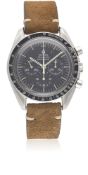 A GENTLEMAN'S STAINLESS STEEL OMEGA SPEEDMASTER PROFESSIONAL CHRONOGRAPH WRIST WATCH CIRCA 1970,