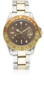 A GENTLEMAN'S STEEL & GOLD ROLEX OYSTER PERPETUAL GMT MASTER BRACELET WATCH CIRCA 1972, REF. 1675