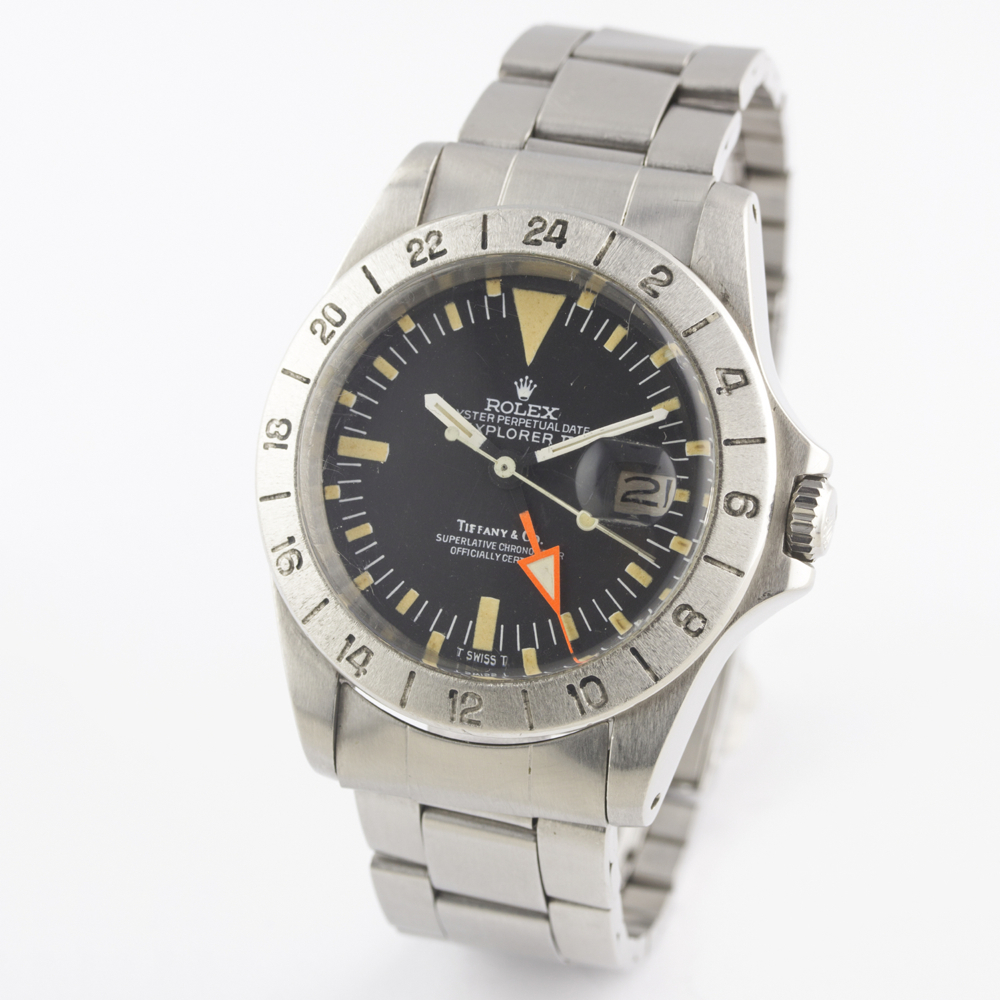 A VERY RARE GENTLEMAN'S STAINLESS STEEL ROLEX OYSTER PERPETUAL DATE EXPLORER II "ORANGE HAND" - Image 6 of 13