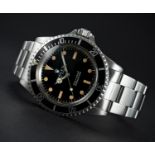 A RARE GENTLEMAN'S STAINLESS STEEL ROLEX OYSTER PERPETUAL SUBMARINER BRACELET WATCH CIRCA 1968, REF.