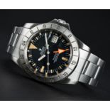 A VERY RARE GENTLEMAN'S STAINLESS STEEL ROLEX OYSTER PERPETUAL DATE EXPLORER II "ORANGE HAND"