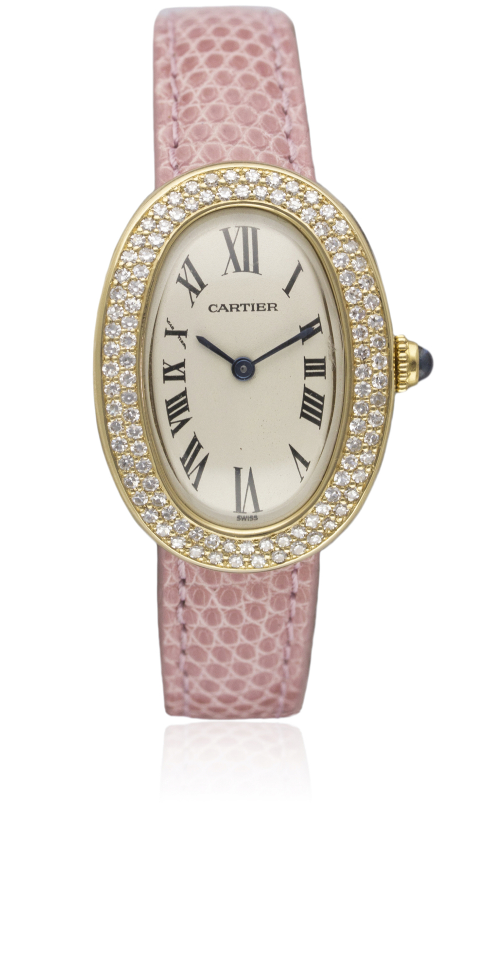 A LADIES 18K SOLID GOLD CARTIER BAIGNOIRE WRIST WATCH CIRCA 1990s, REF. 8057910 Movement: Quartz, - Image 2 of 2