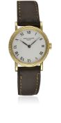 A LADIES 18K SOLID GOLD PATEK PHILIPPE CALATRAVA WRIST WATCH CIRCA 1990s, REF. 4809 Movement: 18J,