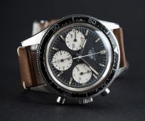 A VERY RARE GENTLEMAN'S STAINLESS STEEL HEUER AUTAVIA CHRONOGRAPH WRIST WATCH CIRCA 1968, REF.