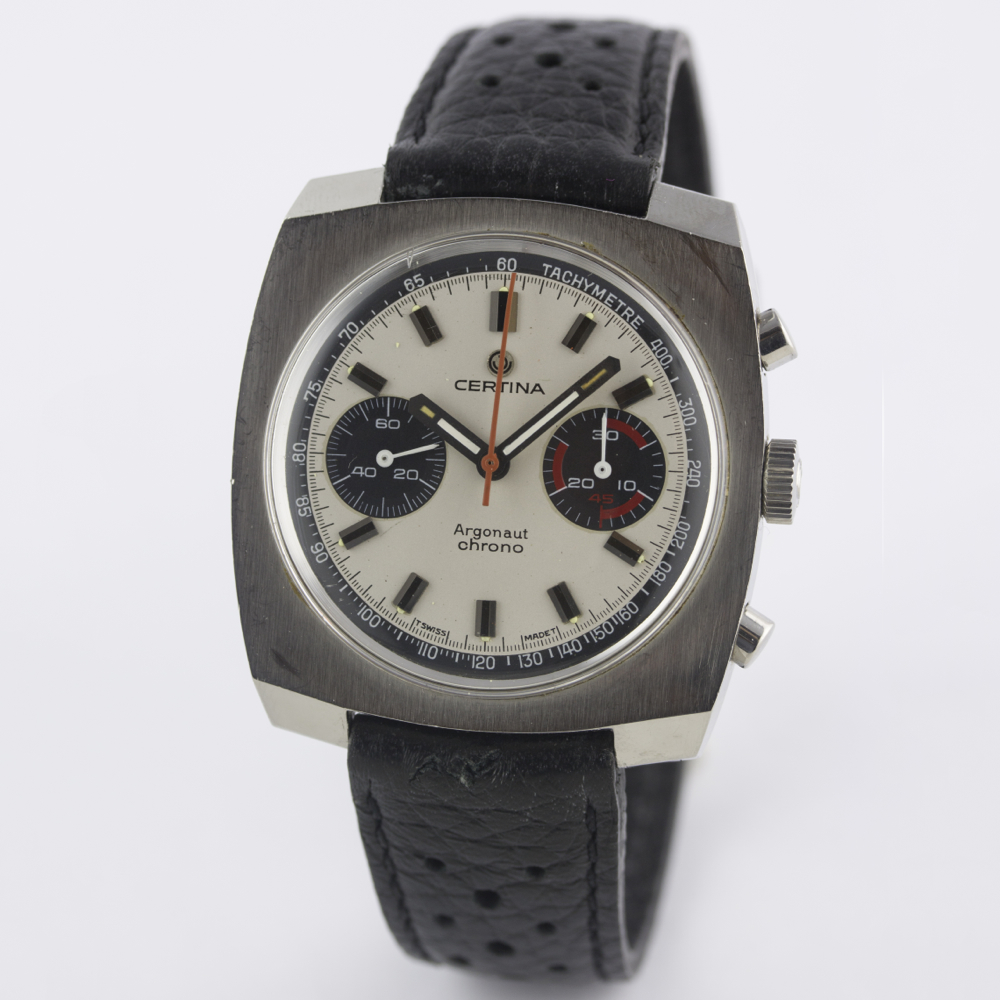 A RARE GENTLEMAN'S STAINLESS STEEL CERTINA ARGONAUT CHRONO CHRONOGRAPH WRIST WATCH CIRCA 1970, - Image 3 of 11