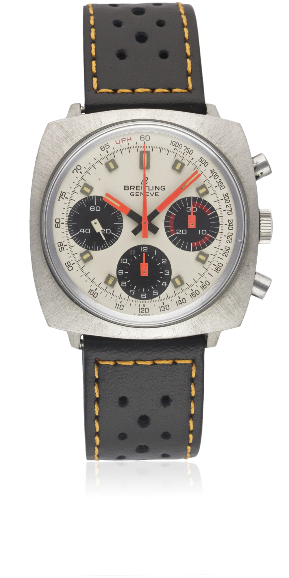 A GENTLEMAN'S STAINLESS STEEL BREITLING TOP TIME CHRONOGRAPH WRIST WATCH CIRCA 1969, REF. 814 - Image 2 of 2