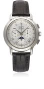 A GENTLEMAN'S STAINLESS STEEL ZENITH EL PRIMERO CHRONOMASTER TRIPLE CALENDAR MOONPHASE AUTOMATIC