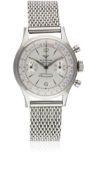 A GENTLEMAN'S STAINLESS STEEL WITTNAUER PROFESSIONAL CHRONOGRAPH BRACELET WATCH CIRCA 1960s, REF.