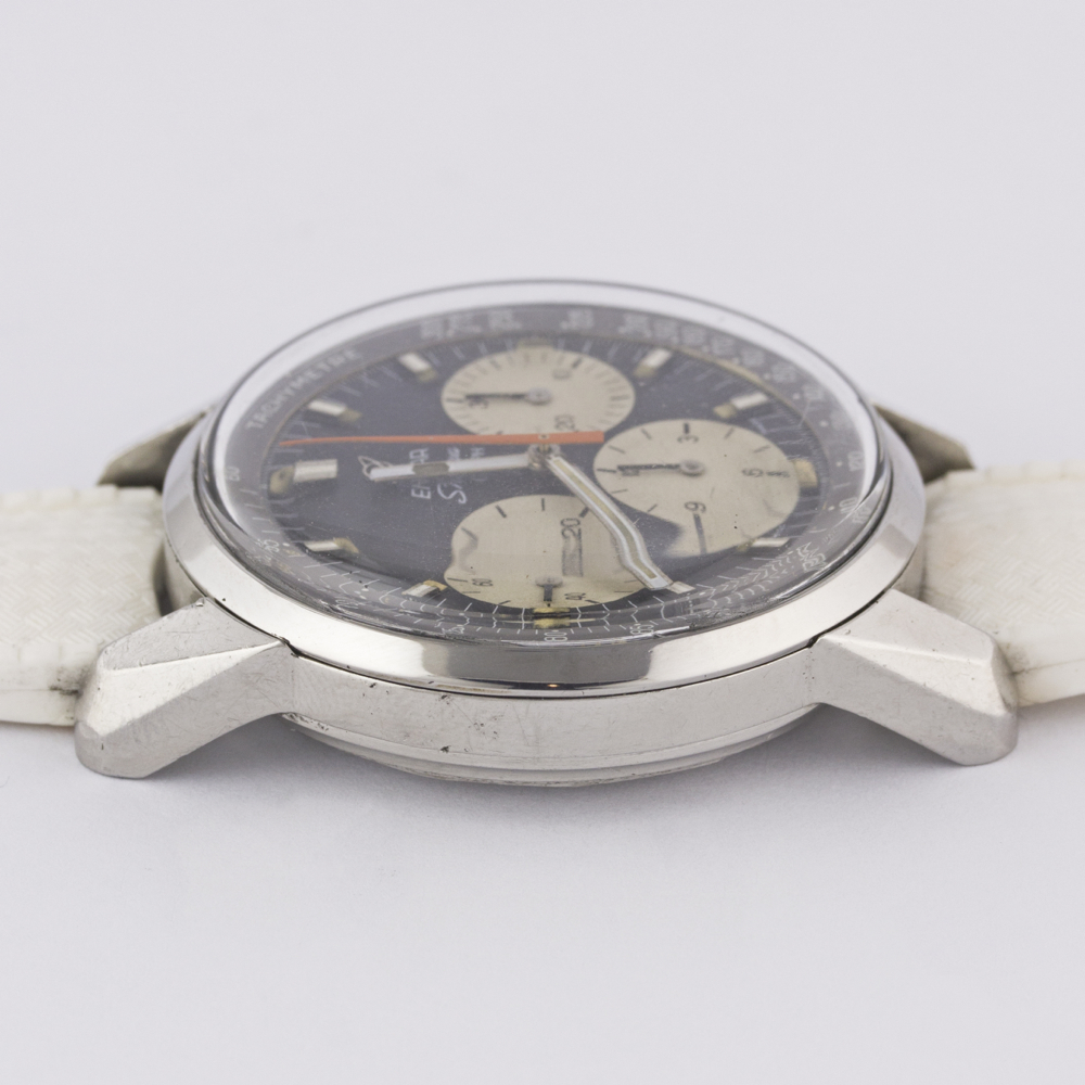 A RARE GENTLEMAN'S STAINLESS STEEL ENICAR SHERPA GRAPH "JIM CLARK" CHRONOGRAPH WRIST WATCH CIRCA - Image 12 of 12