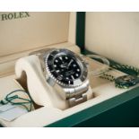 A GENTLEMAN'S STAINLESS STEEL ROLEX OYSTER PERPETUAL DATE DEEPSEA SEA DWELLER BRACELET WATCH DATED