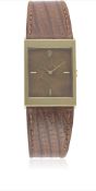 A GENTLEMAN'S 18K SOLID GOLD ROLEX CELLINI WRIST WATCH CIRCA 1980s, REF. 5071 WITH BURR WOOD DIAL