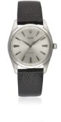 A GENTLEMAN'S LARGE SIZE STAINLESS STEEL ROLEX OYSTER PRECISION WRIST WATCH CIRCA 1964, REF. 6424