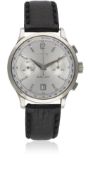 A GENTLEMAN'S STAINLESS STEEL EBERHARD & CO EXTRA FORT AUTOMATIC CHRONOGRAPH WRIST WATCH DATED 2002,
