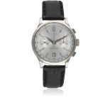 A GENTLEMAN'S STAINLESS STEEL EBERHARD & CO EXTRA FORT AUTOMATIC CHRONOGRAPH WRIST WATCH DATED 2002,